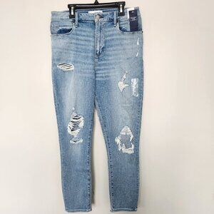 NEW ABERCROMBIE AND FITCH Super Skinny Ankle High Rise Jeans CURVE LOVE 30 | 10R
